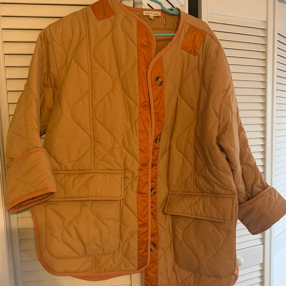Aaron and Amber quilted puffer jacket